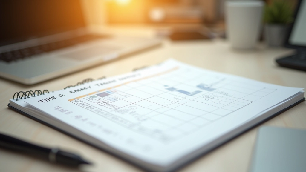Energy levels chart showing peak and low periods throughout the workday
