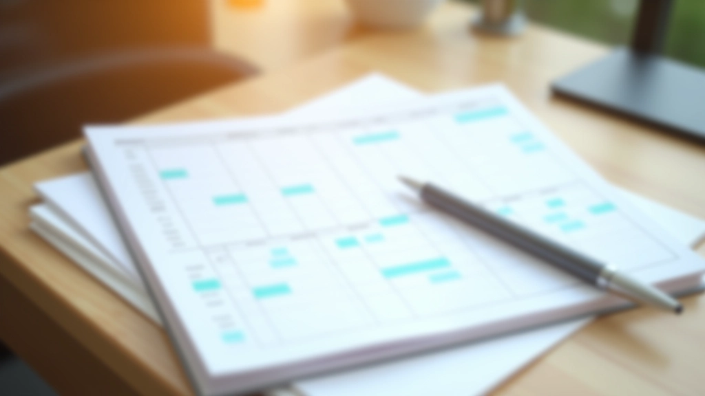 Daily schedule blocks displayed on a planner or calendar application